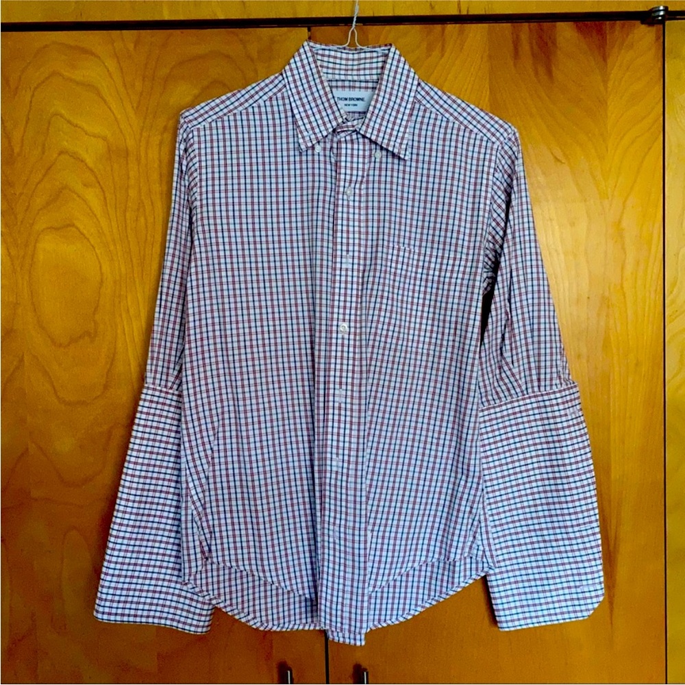 Men’s Thom Browne shirt.